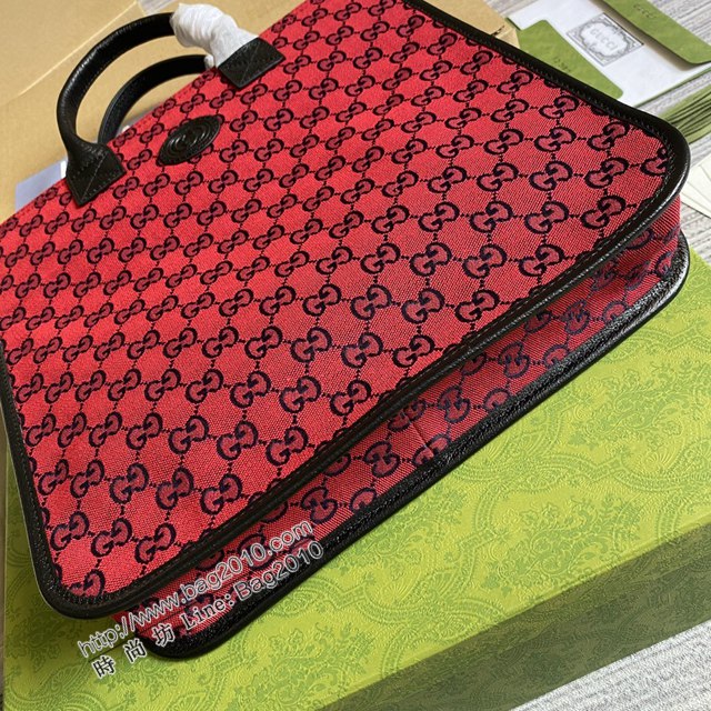 Gucci新款包包 古馳GG Multicolor系列托特包 Gucci經典GG鑽石菱紋圖案購物包 550763  ydg3233
